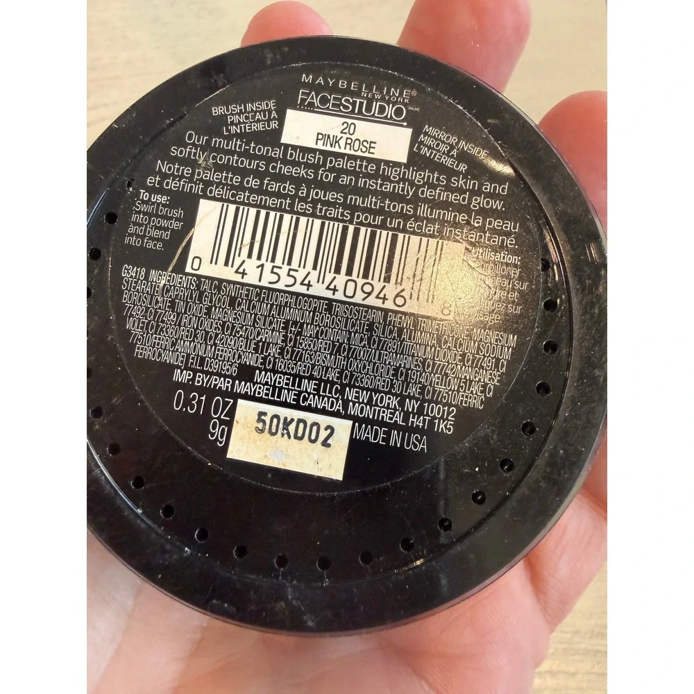 Maybelline FaceStudio Master Hi-Light‎ Blush 20 Pink Rose Highlighting Powder 9g